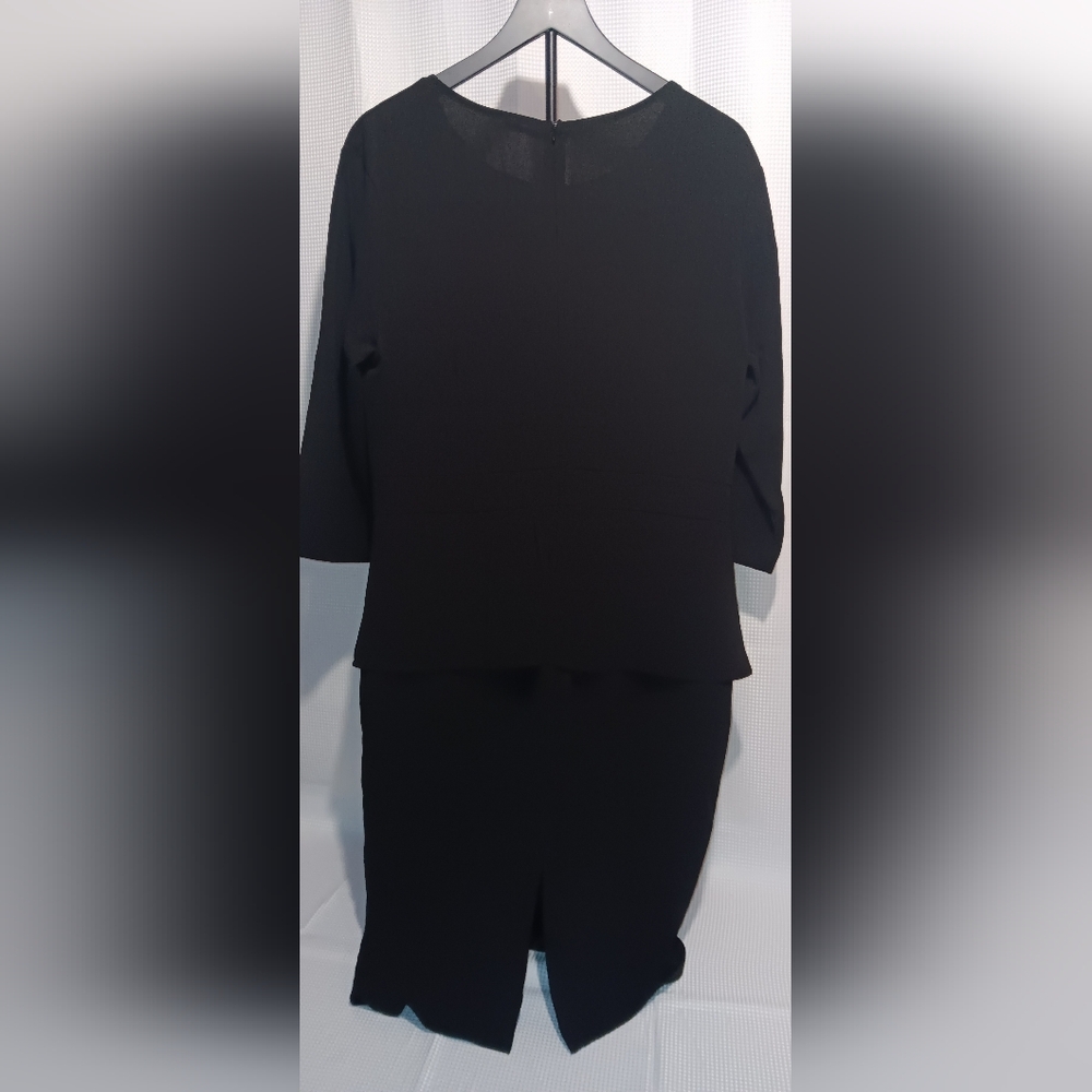 Classic Black Peplum Dress